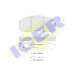 151405-122 ICER Комплект тормозных колодок, дисковый тормоз