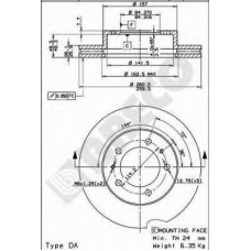 BS 8172 BRECO Тормозной диск