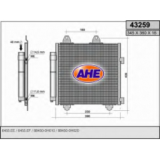 43259 AHE Конденсатор, кондиционер