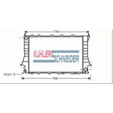 5011601 KUHLER SCHNEIDER Радиатор, охлаждение двигател