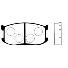 J PA-316AF JAPANPARTS Комплект тормозных колодок, дисковый тормоз