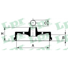 7D0502 LPR Тормозной барабан