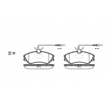 P7343.04 WOKING Комплект тормозных колодок, дисковый тормоз