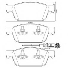 573330B BENDIX Комплект тормозных колодок, дисковый тормоз