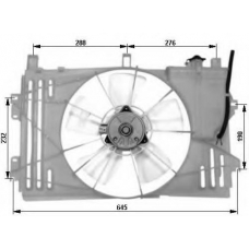 47053 NRF Вентилятор, охлаждение двигателя