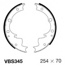 VBS345 MOTAQUIP Комплект тормозных колодок