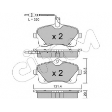 822-853-0 CIFAM Комплект тормозных колодок, дисковый тормоз