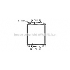 TO2359 AVA Радиатор, охлаждение двигателя
