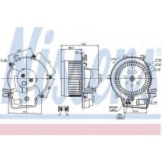 87111 NISSENS Вентилятор салона