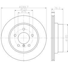 8DD 355 120-211 HELLA PAGID Тормозной диск