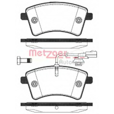 1170776 METZGER Комплект тормозных колодок, дисковый тормоз