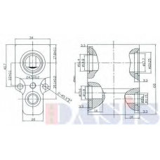 840210N AKS DASIS Расширительный клапан, кондиционер