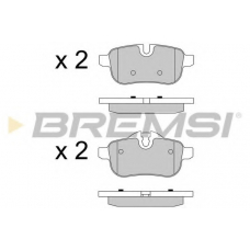 BP3581 BREMSI Комплект тормозных колодок, дисковый тормоз