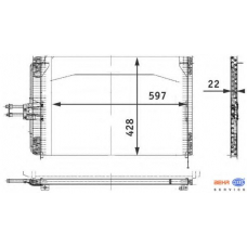 8FC 351 035-461 HELLA Конденсатор, кондиционер