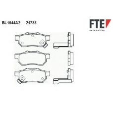 BL1544A2 FTE Комплект тормозных колодок, дисковый тормоз