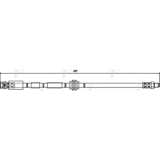 HOS3392 APEC Тормозной шланг