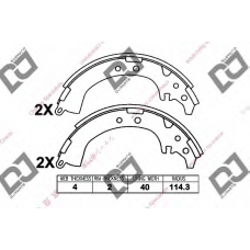 BS1222 DJ PARTS Комплект тормозных колодок