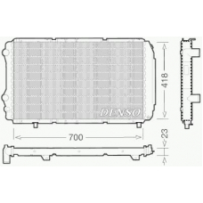 DRM09077 DENSO Радиатор, охлаждение двигателя