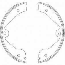 Z4735.00 WOKING Комплект тормозных колодок, стояночная тормозная с