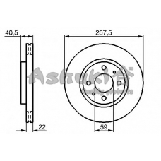 QL650-01 ASHUKI Тормозной диск