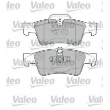 598802 VALEO Комплект тормозных колодок, дисковый тормоз