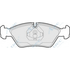 PAD376 APEC Комплект тормозных колодок, дисковый тормоз