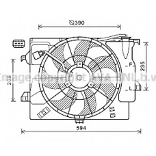 HY7546 AVA Вентилятор, охлаждение двигателя