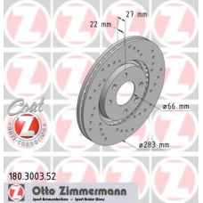 180.3003.52 ZIMMERMANN Тормозной диск