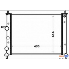 8MK 376 767-591 HELLA Радиатор, охлаждение двигателя