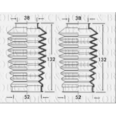 BSG3189 BORG & BECK Пыльник, рулевое управление