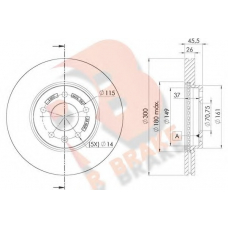 78RBD21557 R BRAKE Тормозной диск