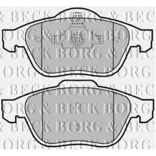BBP2016 BORG & BECK Комплект тормозных колодок, дисковый тормоз