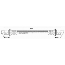 FBH6449 FIRST LINE Тормозной шланг