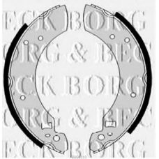 BBS6119 BORG & BECK Комплект тормозных колодок
