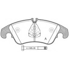 BPA1304.10 OPEN PARTS Комплект тормозных колодок, дисковый тормоз