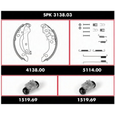 SPK 3138.03 ROADHOUSE Комплект тормозов, барабанный тормозной механизм