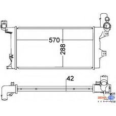 8MK 376 758-031 HELLA Радиатор, охлаждение двигателя