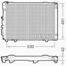 DRM17030 DENSO Радиатор, охлаждение двигателя