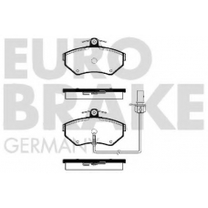 5502224756 EUROBRAKE Комплект тормозных колодок, дисковый тормоз