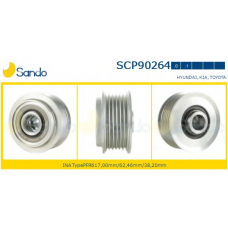 SCP90264.0 SANDO Ременный шкив, генератор