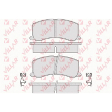 626.0665 VILLAR Комплект тормозных колодок, дисковый тормоз