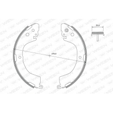 152-2446 WEEN Комплект тормозных колодок
