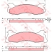 GDB4080 TRW Комплект тормозных колодок, дисковый тормоз