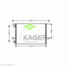 94-5963 KAGER Конденсатор, кондиционер