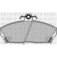BBP1417 BORG & BECK Комплект тормозных колодок, дисковый тормоз