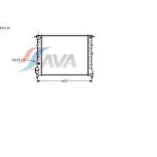 RT2118 AVA Радиатор, охлаждение двигателя