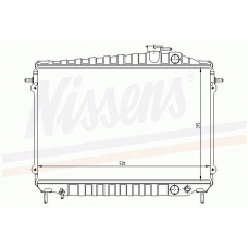 62261 NISSENS Радиатор, охлаждение двигателя