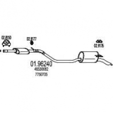 01.96240 MTS Глушитель выхлопных газов конечный