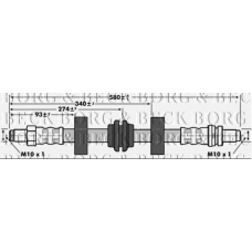 BBH6597 BORG & BECK Тормозной шланг