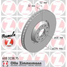 600.3238.75 ZIMMERMANN Тормозной диск